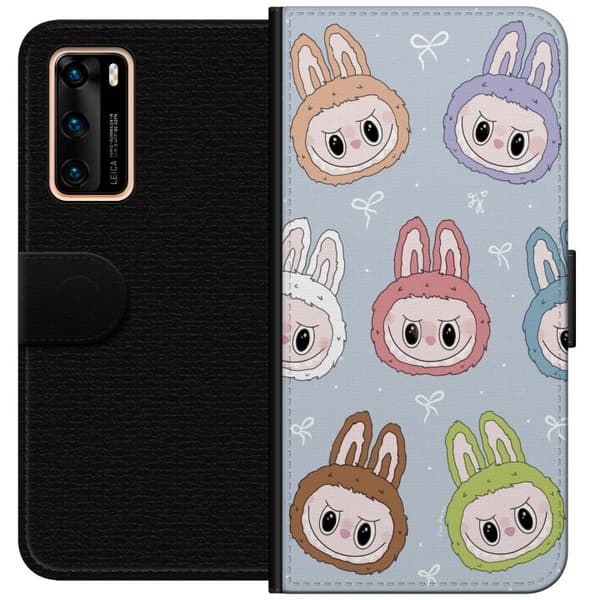 Huawei P40 Lommeboketui Pastel Labubu