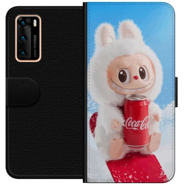 Huawei P40 Lompakkokotelo Labubu Summer Edition