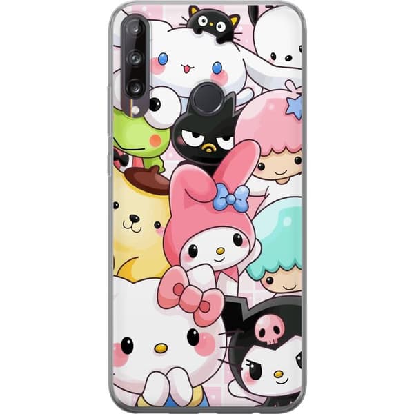 Huawei P40 lite E Läpinäkyvä kuori Kawaii Sanrio Crew