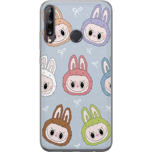 Huawei P40 lite E Läpinäkyvä kuori Pastel Labubu