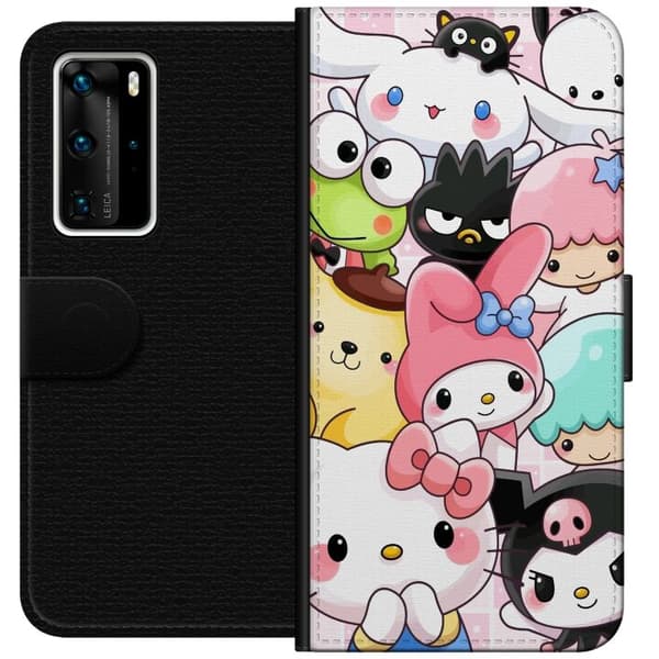 Huawei P40 Pro Lommeboketui Kawaii Sanrio Crew