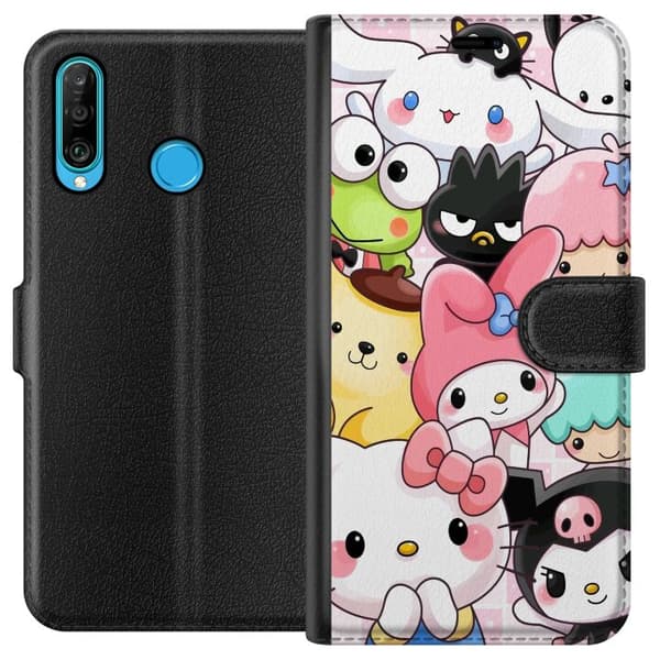 Huawei P30 lite Plånboksfodral Kawaii Sanrio Crew