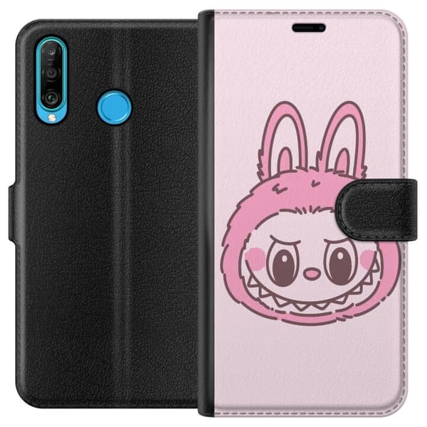 Huawei P30 lite Lommeboketui Labubu Dyrekretsbunnyutgave