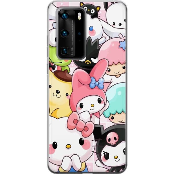 Huawei P40 Pro Genomskinligt Skal Kawaii Sanrio Crew