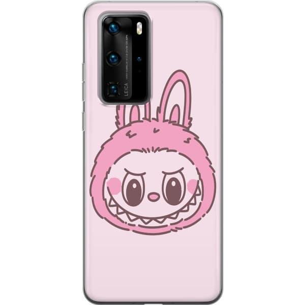 Huawei P40 Pro Gjennomsiktig deksel Labubu Dyrekretsbunnyutgave