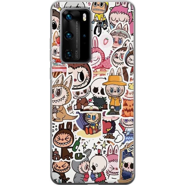 Huawei P40 Pro Gjennomsiktig deksel Labubu All-Stars – POP MART Spesial
