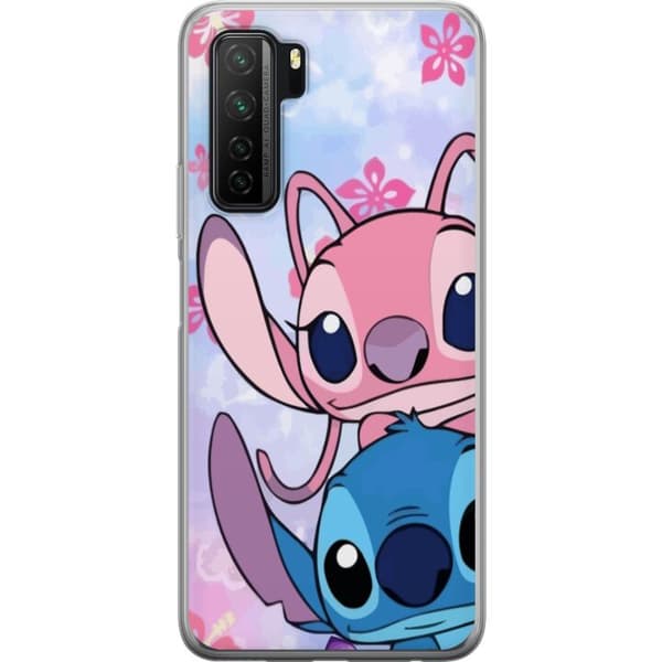 Huawei P40 lite 5G Läpinäkyvä kuori Stitch & Angel