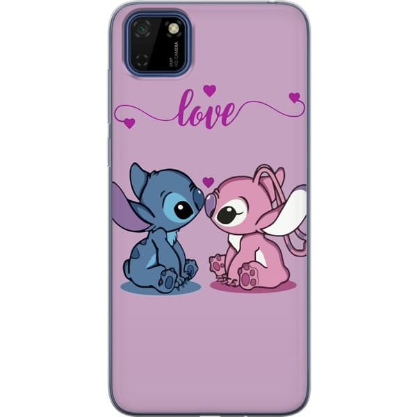 Huawei Y5p Läpinäkyvä kuori Lilo & Stitch – Angel Edition