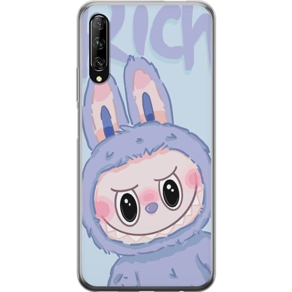 Huawei P smart Pro 2019 Gennemsigtig cover Blå Kanin Labubu