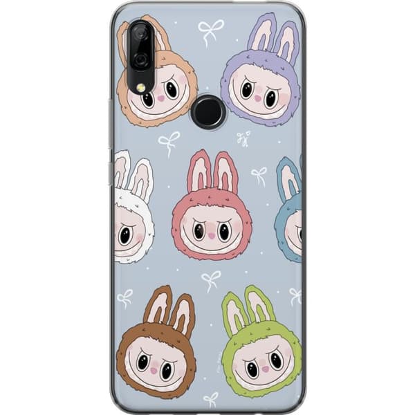 Huawei P Smart Z Läpinäkyvä kuori Pastel Labubu