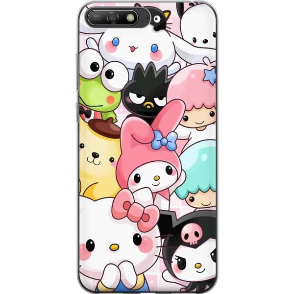 Huawei Y6 (2018) Gennemsigtig cover Kawaii Sanrio Crew