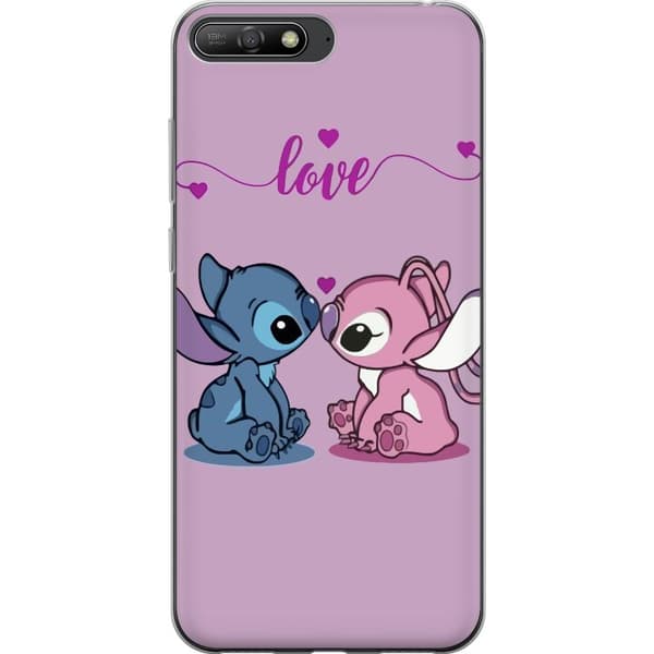 Huawei Y6 (2018) Läpinäkyvä kuori Lilo & Stitch – Angel Edition