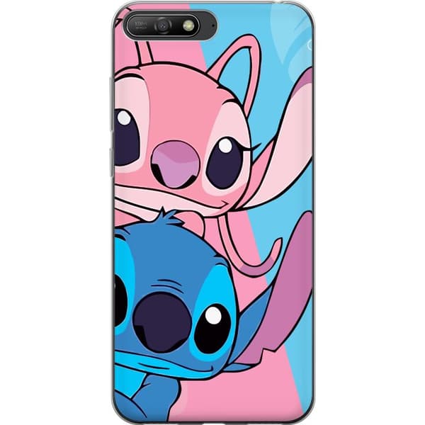 Huawei Y6 (2018) Läpinäkyvä kuori Stitch & Angel