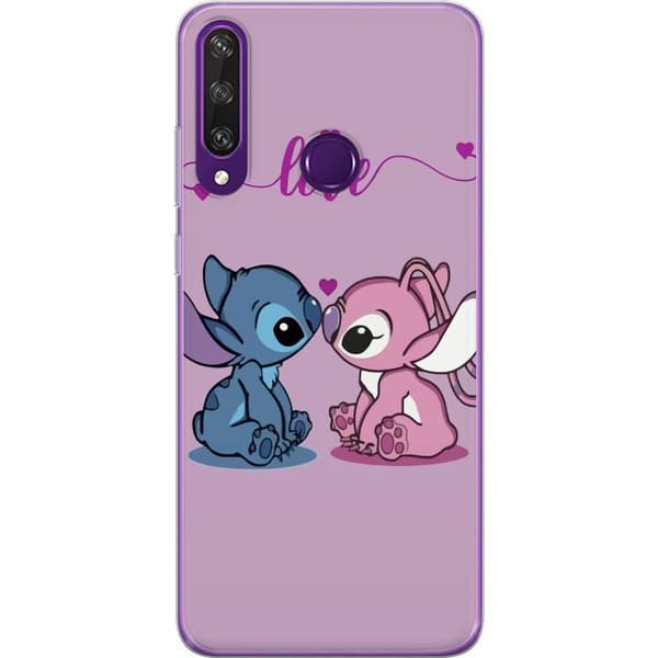 Huawei Y6p Läpinäkyvä kuori Lilo & Stitch – Angel Edition