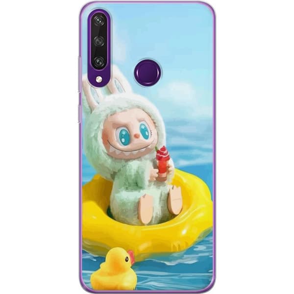 Huawei Y6p Läpinäkyvä kuori Labubu Macaron-sarja