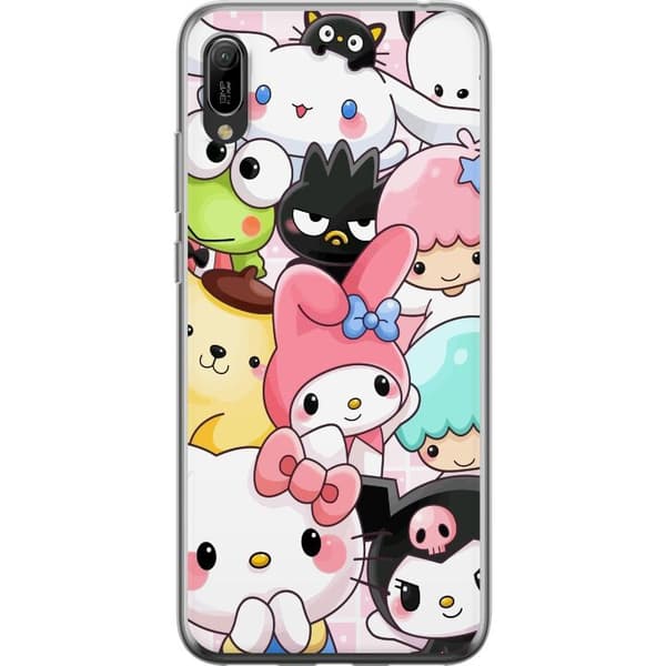 Huawei Y6 Pro (2019) Gennemsigtig cover Kawaii Sanrio Crew