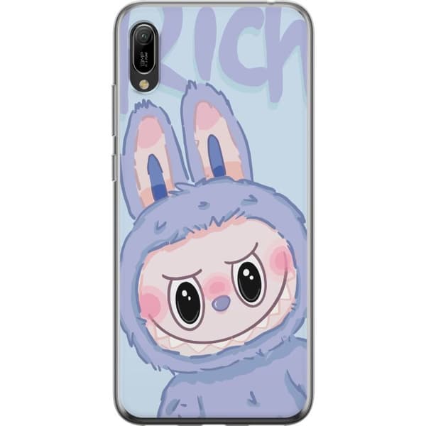 Huawei Y6 Pro (2019) Gjennomsiktig deksel Blå Kanin Labubu