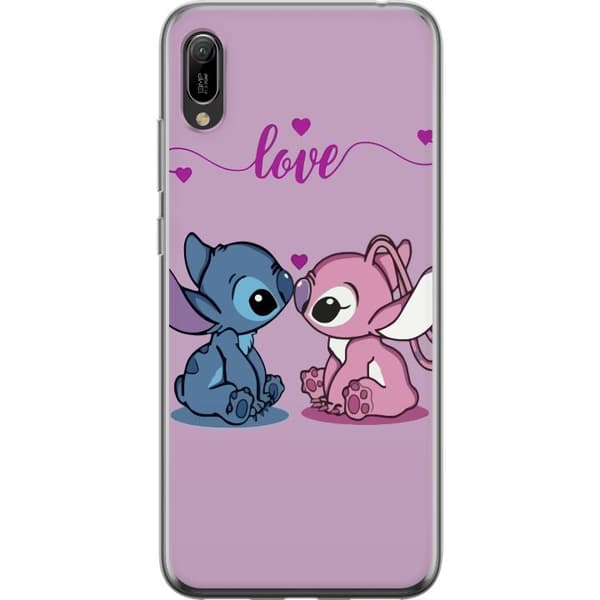 Huawei Y6 Pro (2019) Gennemsigtig cover Lilo & Stitch – Angel Edition