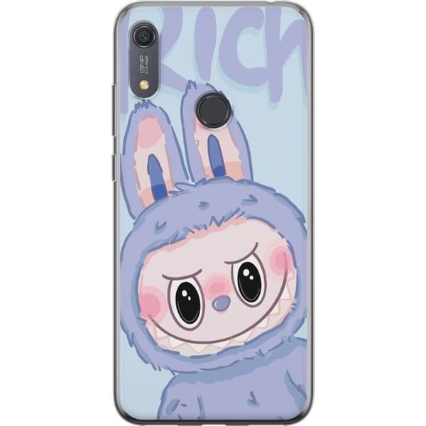 Huawei Y6s (2019) Gennemsigtig cover Blå Kanin Labubu