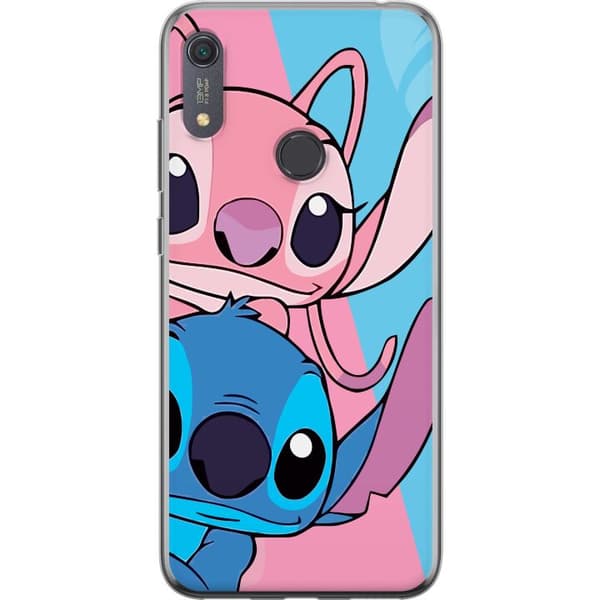 Huawei Y6s (2019) Genomskinligt Skal Stitch & Angel