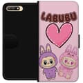 Miniatyrbillede 1 af 3: Huawei Y6 (2018) Tegnebogsetui Labubu Pink Monster