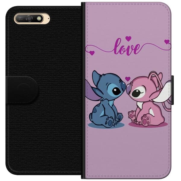 Huawei Y6 (2018) Lompakkokotelo Lilo & Stitch – Angel Edition