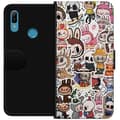 Miniatyrbillede 1 af 3: Huawei Y6 (2019) Tegnebogsetui Labubu All-Stars – POP MART Specialudgave
