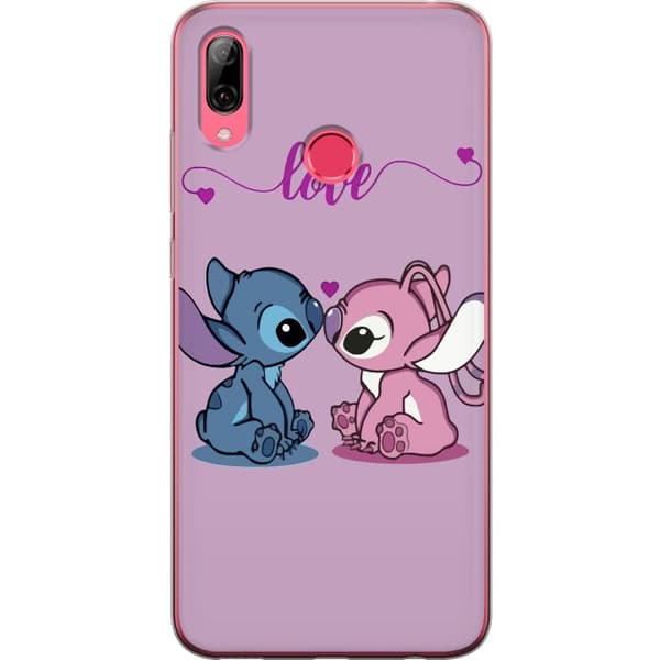 Huawei Y7 (2019) Genomskinligt Skal Lilo & Stitch – Angel Edition