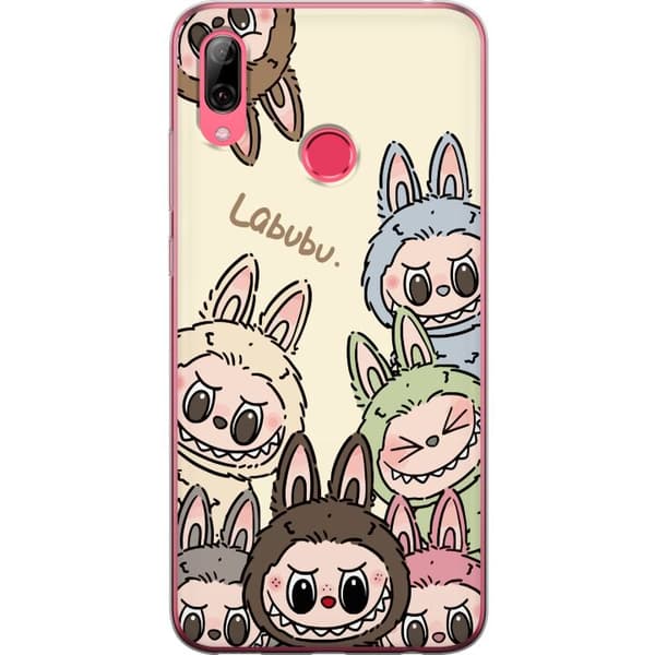 Huawei Y7 (2019) Genomskinligt Skal Labubu Pastel Collection