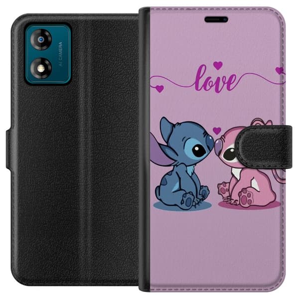 Motorola Moto E13 Lompakkokotelo Lilo & Stitch – Angel Edition