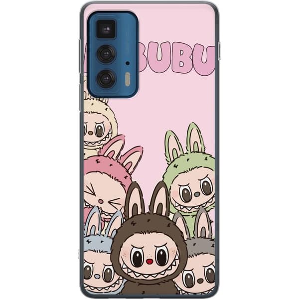 Motorola Edge 20 Pro Gennemsigtig cover Labubu Classics