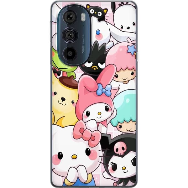 Motorola Edge 30 Pro Läpinäkyvä kuori Kawaii Sanrio Crew