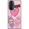 Pikkukuva 1 / 3: Motorola Edge 30 Pro Läpinäkyvä kuori Labubu Pink Monster