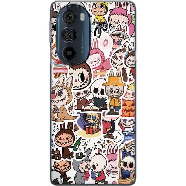 Motorola Edge 30 Pro Läpinäkyvä kuori Labubu All-Stars – POP MART Erikoispainos