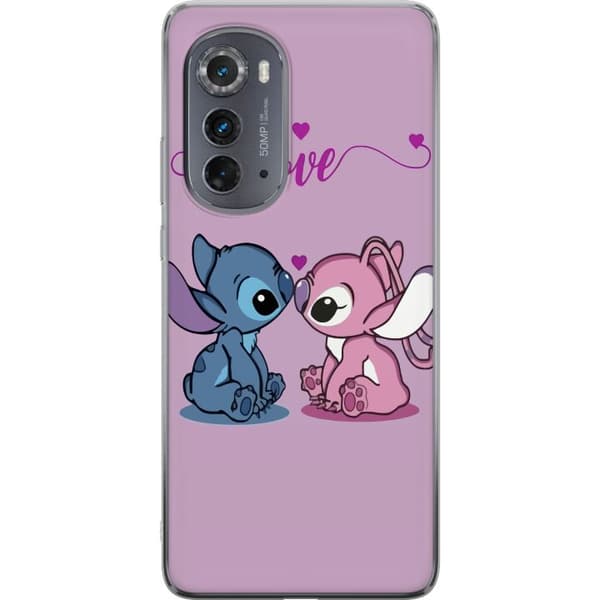 Motorola Edge (2022) Gennemsigtig cover Lilo & Stitch – Angel Edition