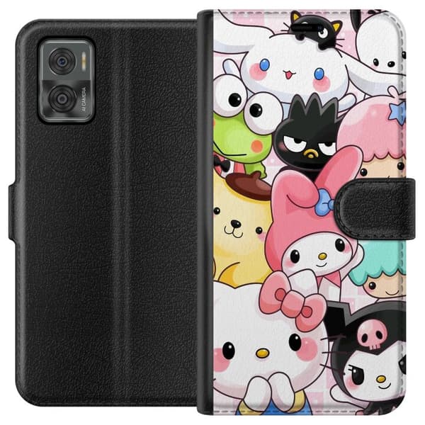 Motorola Moto E22i Plånboksfodral Kawaii Sanrio Crew