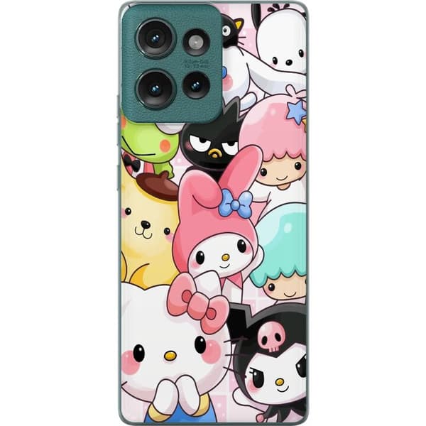 Motorola Edge 50 Gennemsigtig cover Kawaii Sanrio Crew