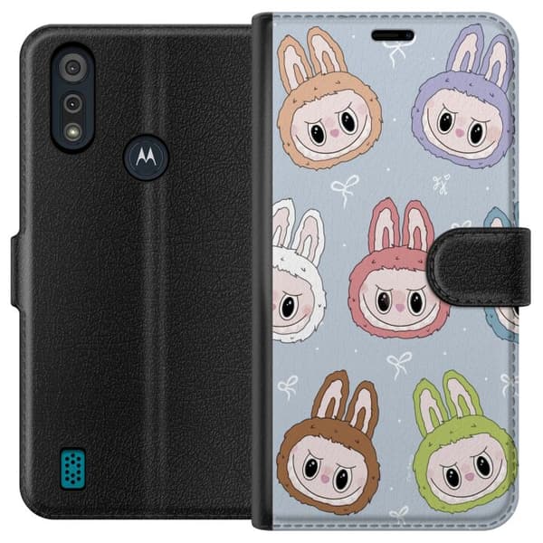 Motorola Moto E6i Lommeboketui Pastel Labubu