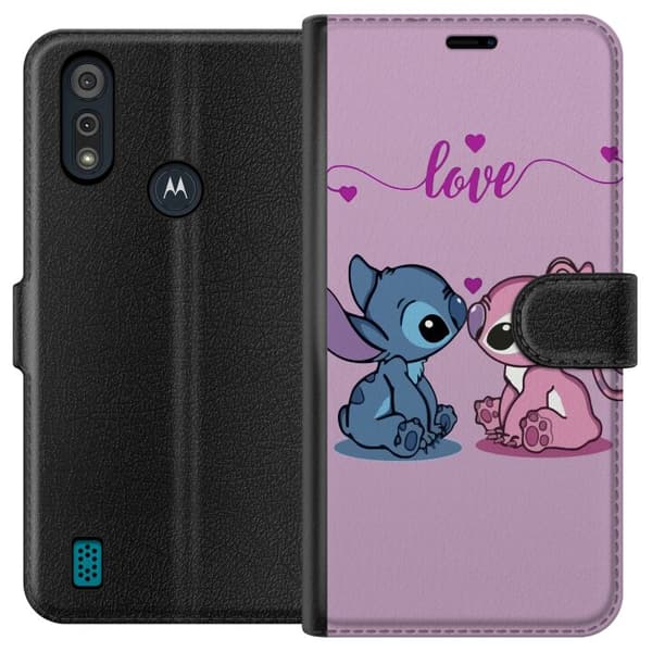 Motorola Moto E6i Lommeboketui Lilo & Stitch – Angel Edition