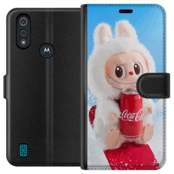 Motorola Moto E6i Lompakkokotelo Labubu Summer Edition