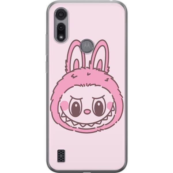 Motorola Moto E6i Gennemsigtig cover Labubu Dyrekreds Bunny Udgave