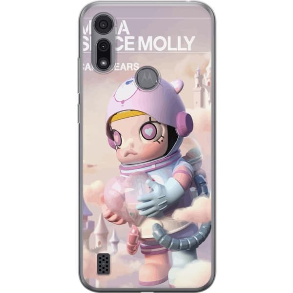Motorola Moto E6i Gjennomsiktig deksel Mega Space Molly Care Bears Series - Share Bear Edition