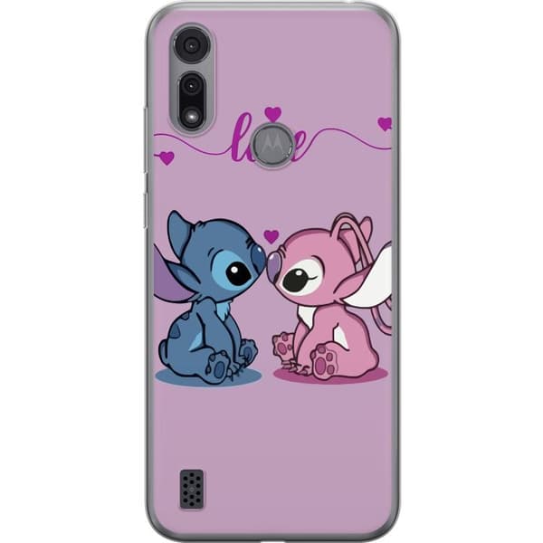 Motorola Moto E6i Genomskinligt Skal Lilo & Stitch – Angel Edition
