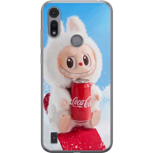 Motorola Moto E6i Gjennomsiktig deksel Labubu Summer Edition