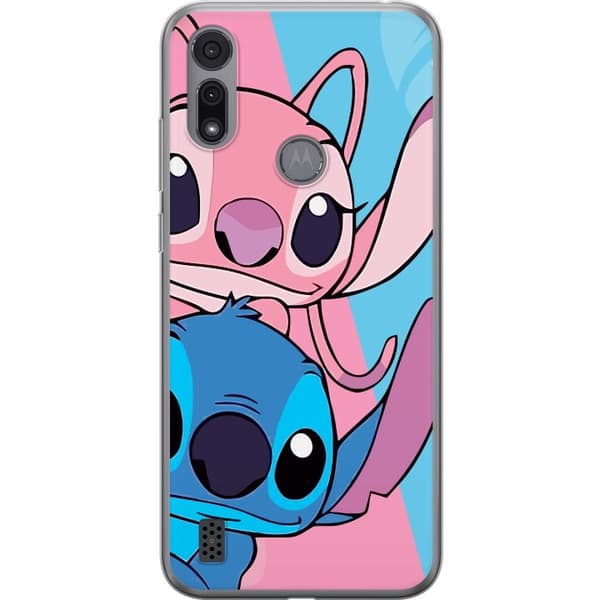 Motorola Moto E6i Genomskinligt Skal Stitch & Angel