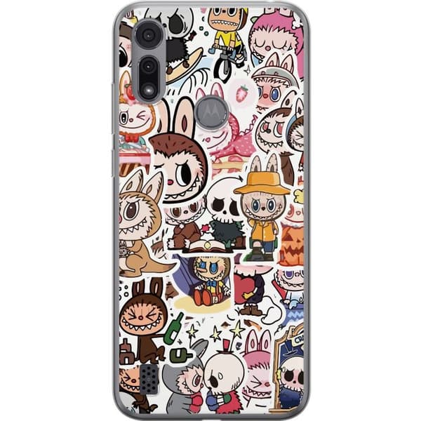 Motorola Moto E6i Gennemsigtig cover Labubu All-Stars – POP MART Specialudgave