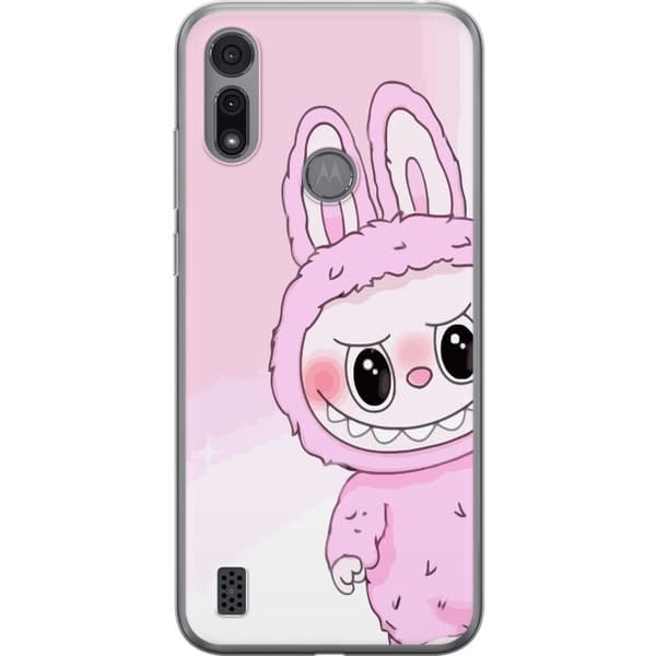 Motorola Moto E6i Genomskinligt Skal Labubu Bunny Series