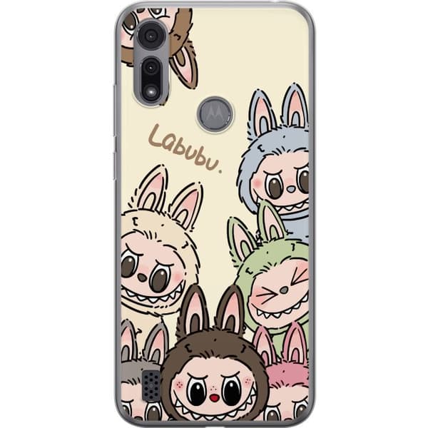 Motorola Moto E6i Genomskinligt Skal Labubu Pastel Collection