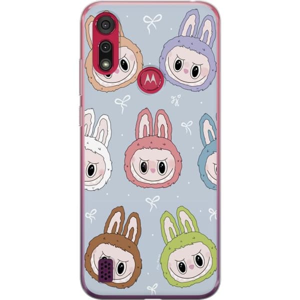 Motorola Moto E6s (2020) Gennemsigtig cover Pastel Labubu