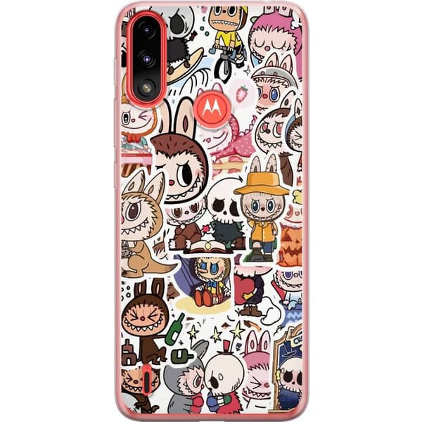 Motorola Moto E7 Power Gjennomsiktig deksel Labubu All-Stars – POP MART Spesial